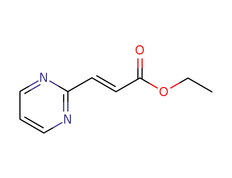 Molecular Structure of 865692-66-6 (ethyl (E)-3-(pyrimidin-2-yl)propenoate)
