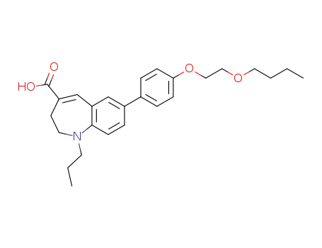 1H-1-Benzazepine-4-carboxylic acid,
7-[4-(2-butoxyethoxy)phenyl]-2,3-dihydro-1-propyl-