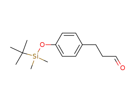 Molecular Structure of 147974-20-7 (3-[4-(tert-butyl-dimethyl-silanyloxy)phenyl]propionaldehyde)