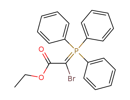 Molecular Structure of 803-14-5 (Acetic acid, bromo(triphenylphosphoranylidene)-, ethyl ester)