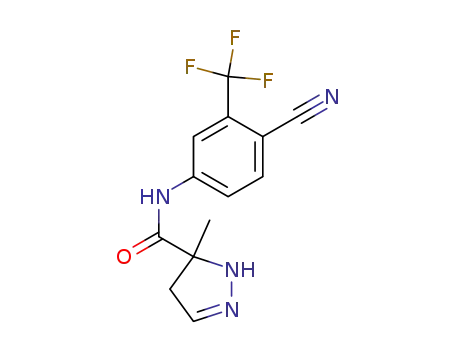 3-methyl-3,4-dihydro-2H-pyrazole-3-carboxylic acid (4-cyano-3-trifluoromethylphenyl)-amide