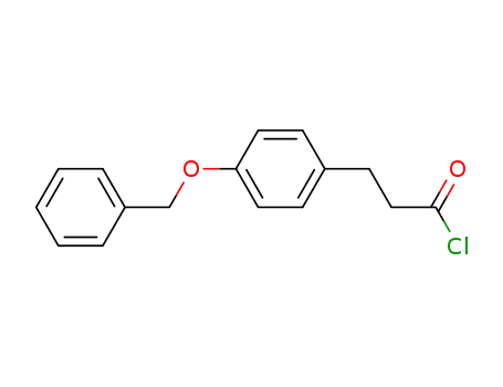 Molecular Structure of 58608-98-3 (Benzenepropanoyl chloride, 4-(phenylmethoxy)-)