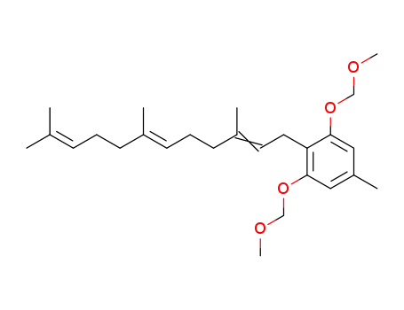 Molecular Structure of 121287-16-9 (1,3-Bis-methoxymethoxy-5-methyl-2-((2E,6E)-3,7,11-trimethyl-dodeca-2,6,10-trienyl)-benzene)