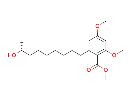 (R)-6-(8'-Hydroxynonyl)-2,4-dimethoxybenzoesaeure-methylester