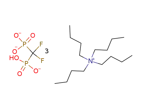 Molecular Structure of 104714-96-7 (tris(tetra-n-butylammonium) hydrogen difluoromethylenediphosphonate)