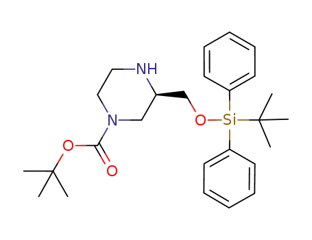 (R)-tert-butyl-3-(O-tert-butyldiphenylsilane)methyl-piperazine-1-carboxylate