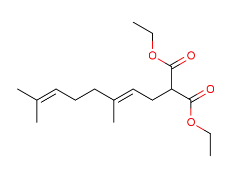 Diethyl (E)-(3,7-dimethyl-2,6-octadienyl)malonate