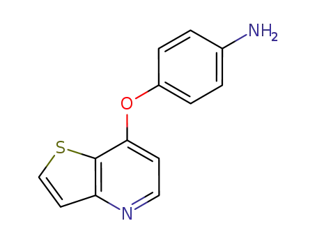 Molecular Structure of 871690-73-2 (4-(thieno[3,2-b]pyridin-7-yloxy)phenylamine)