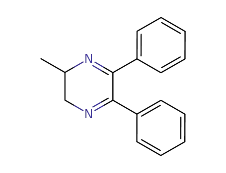 Molecular Structure of 72904-38-2 (Pyrazine, 2,3-dihydro-2-methyl-5,6-diphenyl-)