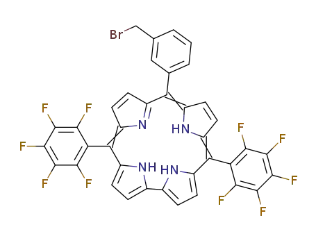 5,15-bis-(pentafluorophenyl)-10-(3-bromomethylphenyl)corrole