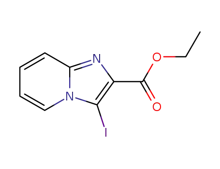 Molecular Structure of 292858-07-2 (3-IODO-IMIDAZO[1,2-A]PYRIDINE-2-CARBOXYLIC ACID ETHYL ESTER)