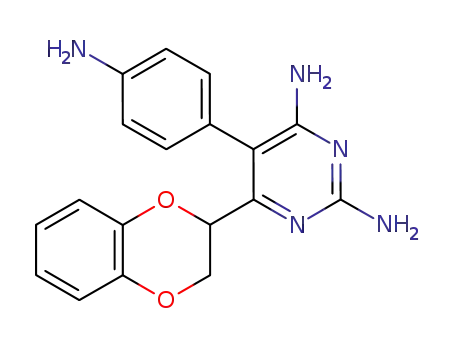 2,4-Pyrimidinediamine,
5-(4-aminophenyl)-6-(2,3-dihydro-1,4-benzodioxin-2-yl)-