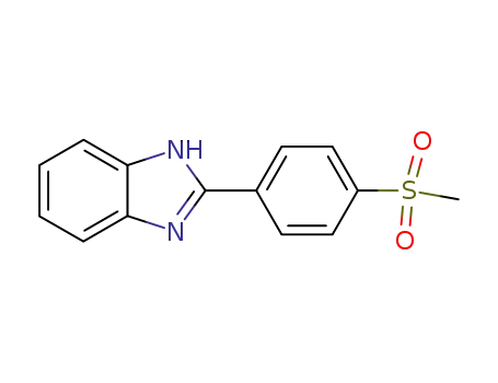 Molecular Structure of 143426-39-5 (2-(4-[METHYLSULFONYL]PHENYL)-1H-BENZIMIDAZOLE)