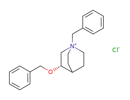 Molecular Structure of 124838-75-1 (3S-benzyloxy-1-benzylquinuclidinium chloride)
