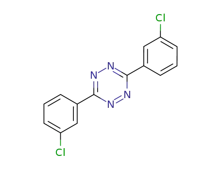 Molecular Structure of 37932-44-8 (1,2,4,5-Tetrazine, 3,6-bis(3-chlorophenyl)-)