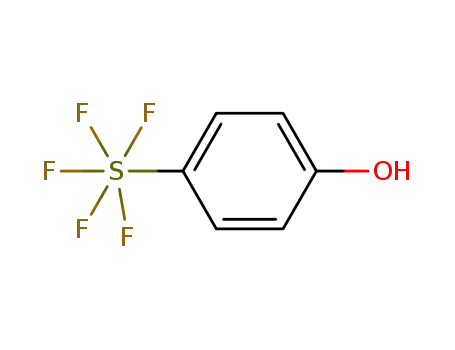Molecular Structure of 774-94-7 (4-(PENTAFLUOROSULFANYL)PHENOL)