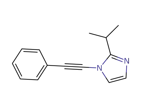 Molecular Structure of 1304789-29-4 (2-isopropyl-1-(phenylethynyl)-1H-imidazole)