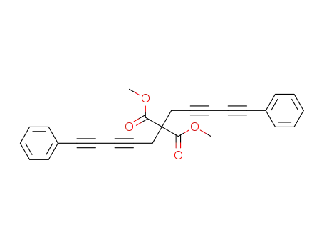 Molecular Structure of 1384480-00-5 (dimethyl 2,2-bis(5-phenylpenta-2,4-diyn-1-yl)malonate)
