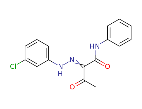 Butanamide, 2-[(3-chlorophenyl)hydrazono]-3-oxo-N-phenyl-