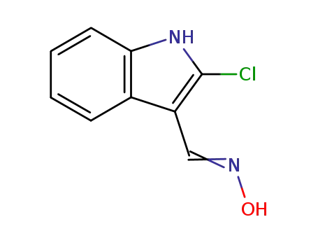 2-chloro-1H-indole-3-carboxaldehyde oxime