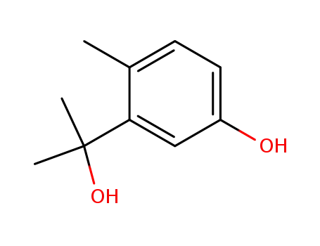 Molecular Structure of 90925-69-2 (4-Hydroxy-α,α,5-trimethylbenzyl alcohol)