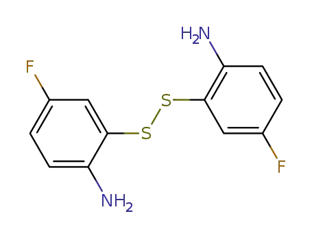 Molecular Structure of 63755-07-7 (Benzenamine, 2,2'-dithiobis[4-fluoro-)