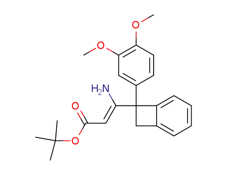 (Z)-1,1-Dimethylethyl 3-amino-3-<7'-(3,4-dimethoxyphenyl)bicyclo<4.2.0>octa-1',3',5'-trien-7'-yl>propenoate