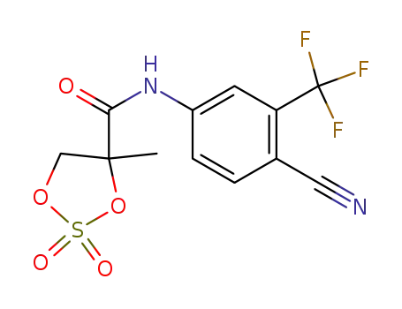 1,3,2-Dioxathiolane-4-carboxamide,
N-[4-cyano-3-(trifluoromethyl)phenyl]-4-methyl-, 2,2-dioxide