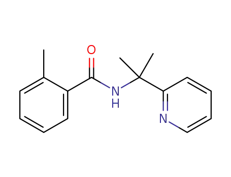 Molecular Structure of 1620193-47-6 (2-methyl-N-(2-(pyridin-2-yl)propan-2-yl)benzamide)