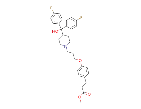3-[4-(3-{4-[Bis-(4-fluoro-phenyl)-hydroxy-methyl]-piperidin-1-yl}-propoxy)-phenyl]-propionic acid methyl ester