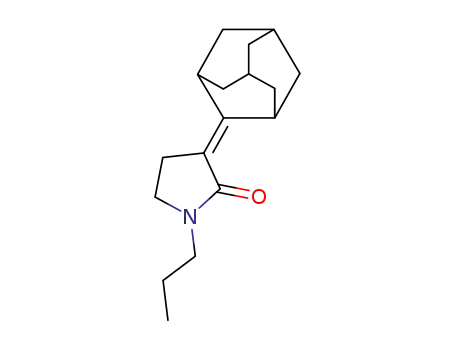 Molecular Structure of 372945-50-1 (1-propyl-3-(tricyclo[3.3.1.1<sup>3,7</sup>]dec-2-ylidene)-2-pyrrolidinone)
