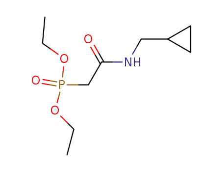 Molecular Structure of 1246448-96-3 (diethyl {[(cyclopropylmethyl)carbamoyl]methyl}phosphonate)