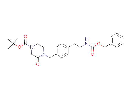 tert-butyl 4-[4-(2-{[(benzyloxy)carbonyl]amino}ethyl)benzyl]-3-oxopiperazine-1-carboxylate