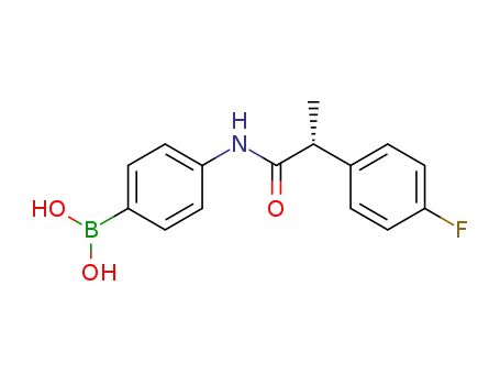(4-{[(2R)-2-(4-fluorophenyl)propanoyl]amino}phenyl)boronic acid