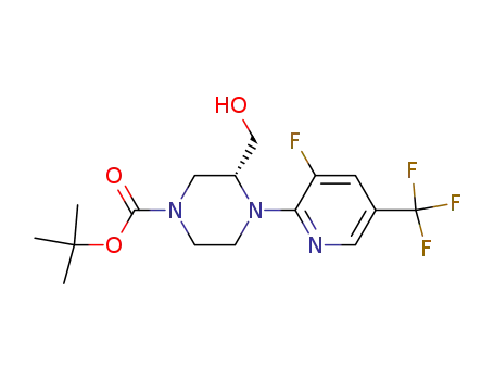 1,1-dimethylethyl (3R)-4-[3-fluoro-5-(trifluoromethyl)-2-pyridinyl]-3-(hydroxymethyl)-1-piperazinecarboxylate