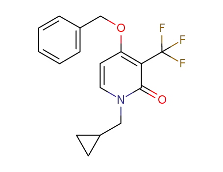 4-benzyloxy-1-cyclopropylmethyl-3-trifluoromethyl-1H-pyridin-2-one