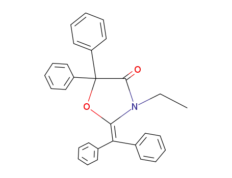 2-benzhydrylidene-3-ethyl-5,5-diphenyl-oxazolidin-4-one
