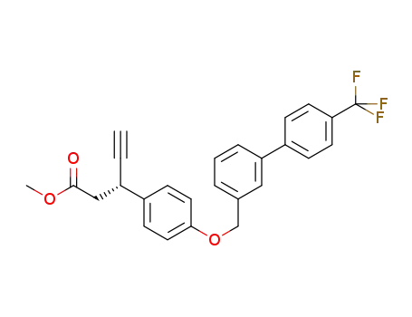 (R)-methyl 3-(4-((4'-(trifluoromethyl)-[1,1'-biphenyl]-3-yl)methoxy)phenyl)pent-4-ynoate