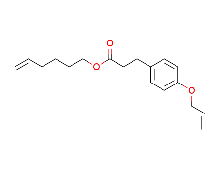 Molecular Structure of 515835-01-5 (3-(4-allyloxy-phenyl)-propionic acid hex-5-enyl ester)