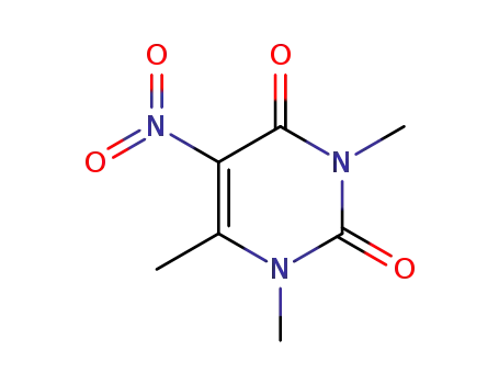 Molecular Structure of 55326-07-3 (1,3,6-Trimethyl-5-nitrouracil)