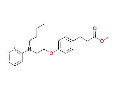 3-{4-[2-(butyl-pyridin-2-yl-amino)-ethoxy]-phenyl}-propionic acid methyl ester