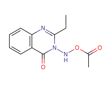 Molecular Structure of 114914-23-7 (4(3H)-Quinazolinone, 3-[(acetyloxy)amino]-2-ethyl-)