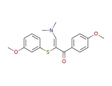 (Z)-1-(4-methoxyphenyl)-2-(3-methoxyphenylthio)-3-(dimethylamino)prop-2-en-1-one