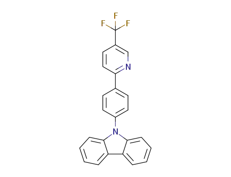 Molecular Structure of 1617519-03-5 (9-(4-(5-(trifluoromethyl)pyridin-2-yl)-phenyl)-9H-carbazole)