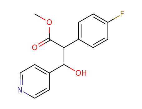 2-(4-fluorophenyl)-3-hydroxy-3-pyridin-4-yl-propionic acid methyl ester