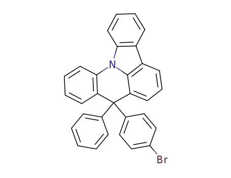 Molecular Structure of 1029613-69-1 (8-(4-bromophenyl)-8-phenyl-8H-indolo-[3,2,1-de]acridine)