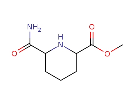 Molecular Structure of 98493-09-5 (6-carbamoyl-piperidine-2-carboxylic acid methyl ester)