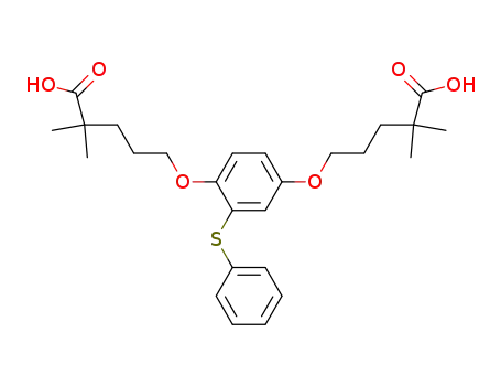 5,5'-[(2-(phenylthio)-1,4-phenylene]bis(oxy)]bis[2,2-dimethylpentanoic acid]
