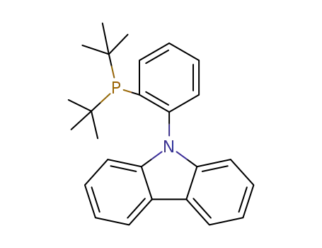 Molecular Structure of 1262046-40-1 (9-(2-(di-tert-butylphosphino)phenyl)-9H-carbazole)