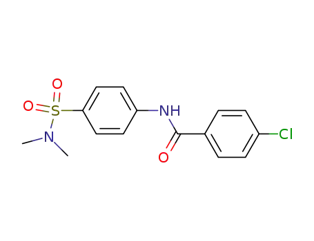 Molecular Structure of 89565-18-4 (4-chloro-N-{4-[(dimethylamino)sulfonyl]phenyl}benzamide)